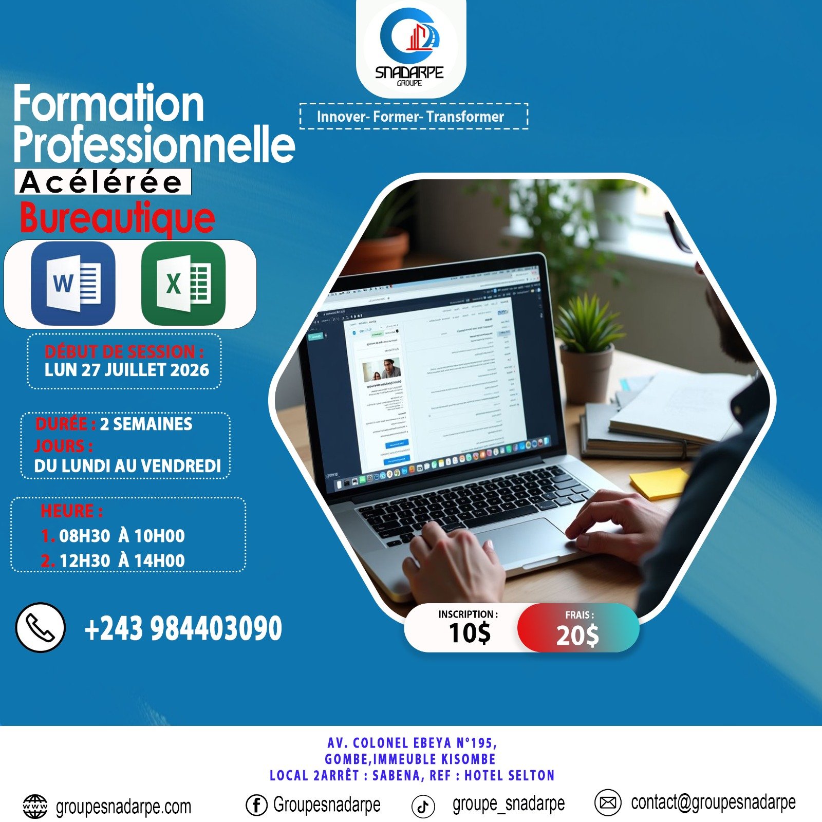 Formation Professionnelle Accélérée en Bureautique
